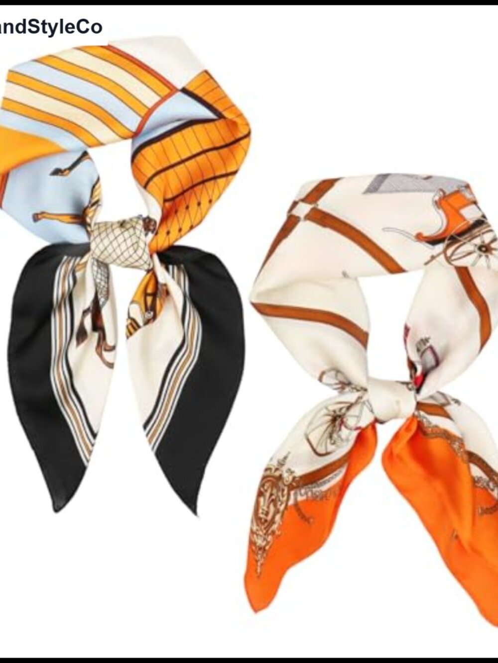 Satin Silk Feeling Head Scarf 27in Square Bandana Neck Scarf Handbag Accessory